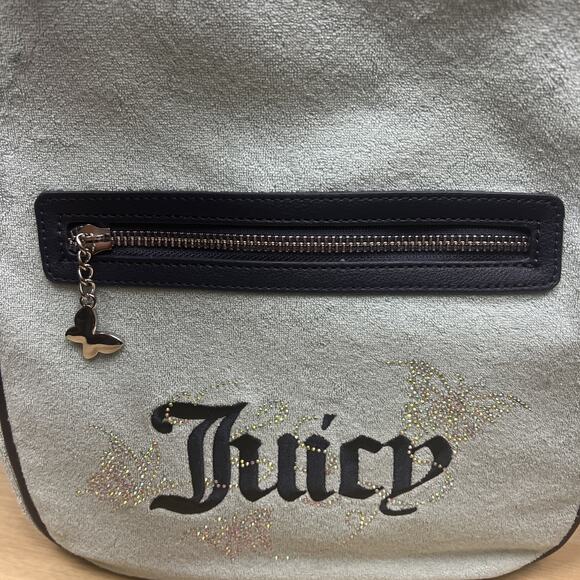 Juicy Couture Wingin It Backpack w/ Matching Coin Bag Pastel Turquoise Butterly main image 11